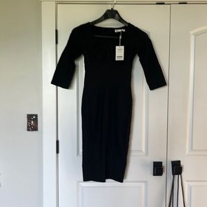 Black fitted dress